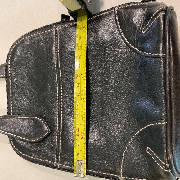Small Leather Purse with shoulder strap - Picture 3 of 5